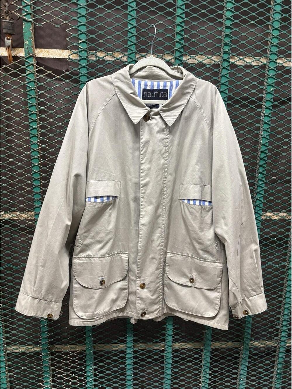 RARE Archival Vintage Nautica Early 90s Sailing Field Jacket 100% Cotton Size XL